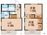 福田メゾン 2LDKの間取り