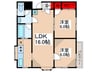 蓮田ビル 2LDKの間取り