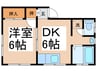 蓮田ビル 1DKの間取り