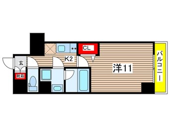 間取図 ｼﾞｪﾉｳﾞｨｱ新横浜ｽｶｲｶﾞｰﾃﾞﾝ(807)
