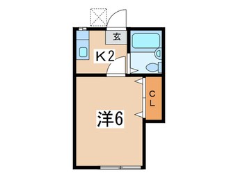 間取図 ハイツＫ６（釜台）