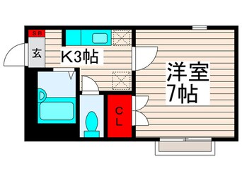 間取図 サンフィールド皿沼