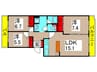 ラポール中川 3LDKの間取り