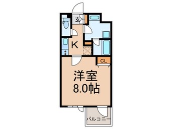 間取図 ｼﾞｪﾉｳﾞｨｱ三軒茶屋ｸﾞﾘｰﾝｳﾞｪｰﾙ