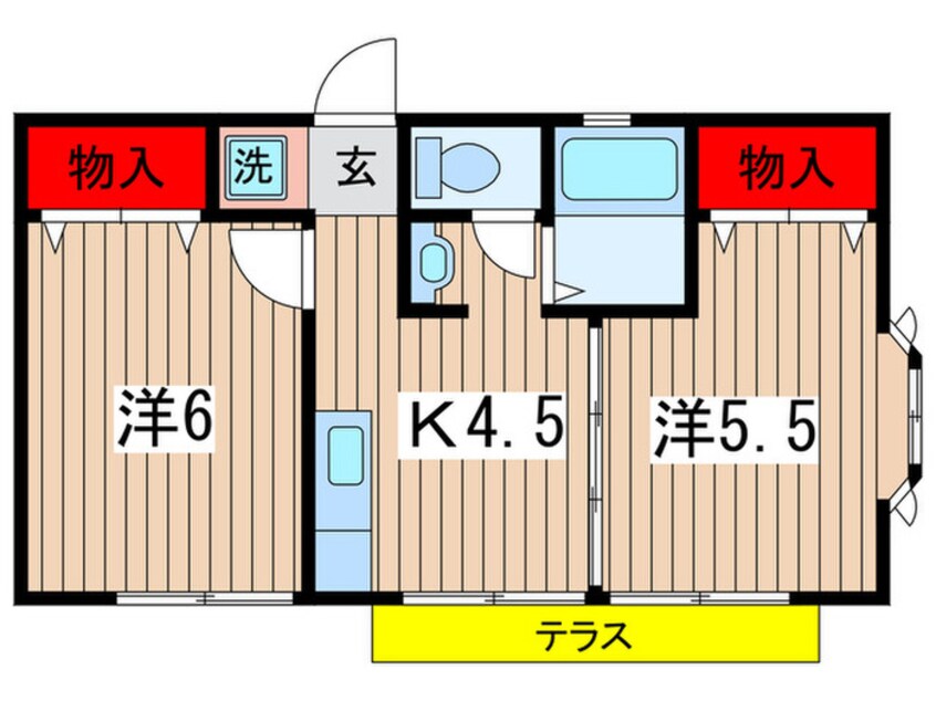 間取図 サンコートヴィレッジ２