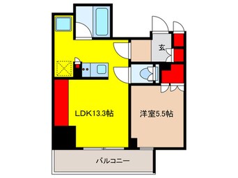 間取図 ﾒｿﾞﾝｶﾙﾑ日本橋馬喰町