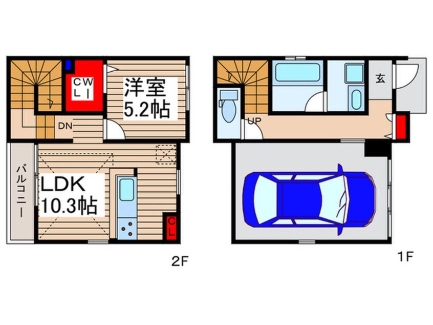 間取図 仮)ふじみ野市苗間貸家