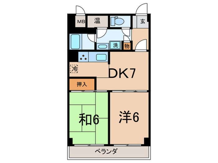 間取り図 メガロン大井町（９０１）