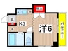 グリ－ンヒル多摩 1Kの間取り