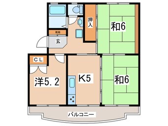 間取図 エスポワール湯本