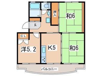 間取図 エスポワール湯本
