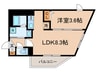 FLUFFY西早稲田 1LDKの間取り