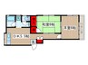小榑ハイツ 2DKの間取り