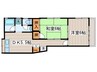 小榑ハイツ 2DKの間取り