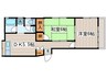 小榑ハイツ 2DKの間取り