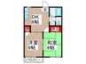 グリーンパインA 2DKの間取り