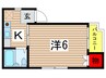 浅野ハイツ 1Kの間取り