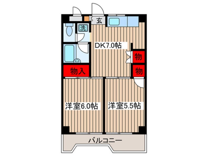 間取図 ドミール　セブン