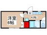 エリジオン 1Kの間取り