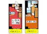 エスティメゾン王子 1LDKの間取り