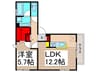 Der Grenze 1LDKの間取り