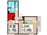 Der Grenze 1LDKの間取り
