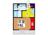リブリ・カーサ本町西 1Kの間取り
