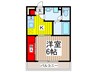リブリ・カーサ本町西 1Kの間取り