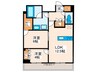HF東尾久レジデンス 2LDKの間取り