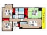 石井国際ビル 3LDKの間取り