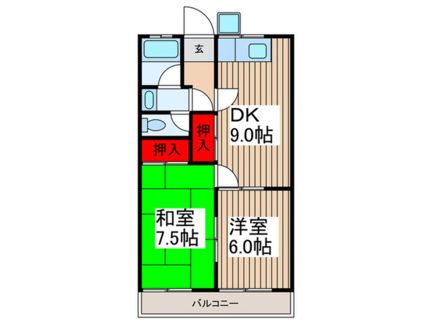 間取図 コーポ美倉