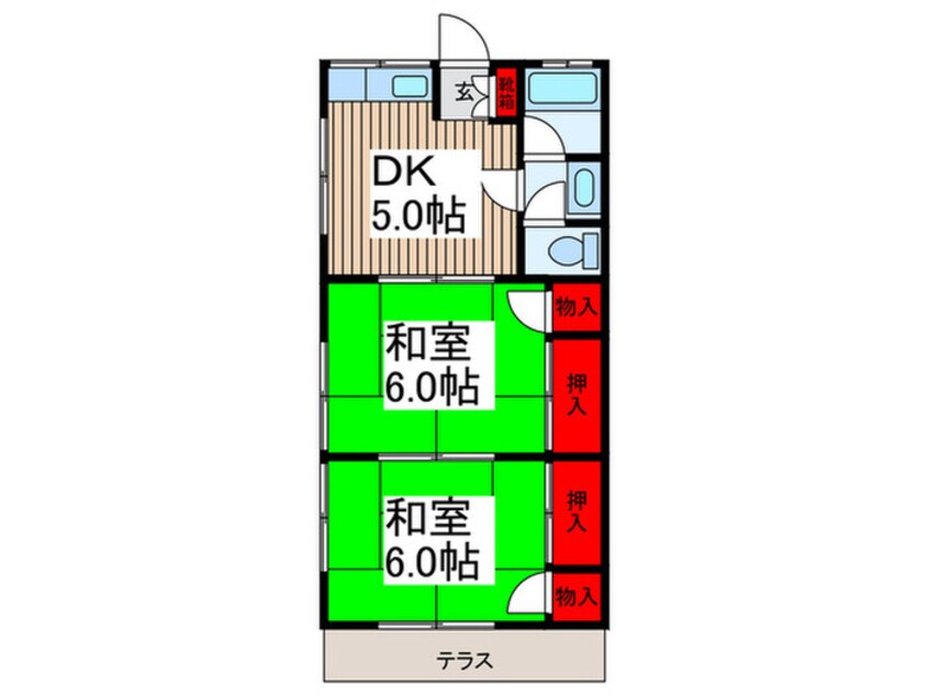 間取図 コーポ美倉