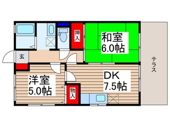 間取図 オ－シャンハイム花ノ木