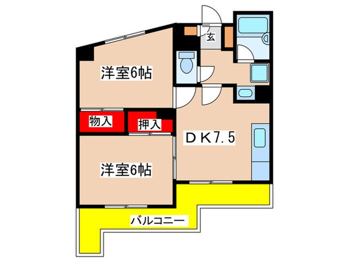 間取り図 グリーンヒル三田５
