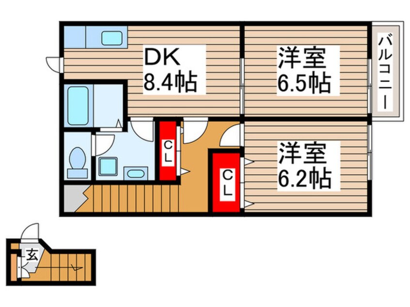 間取図 モデルノ・カ－サ・シノヤマ