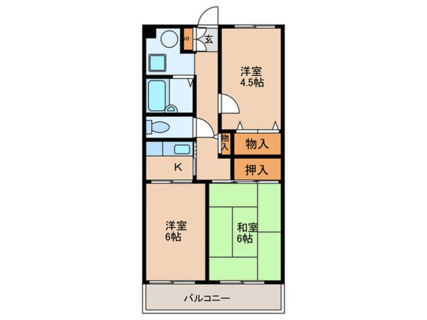 間取図 蓮根ペガサスビル