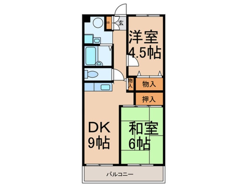 間取図 蓮根ペガサスビル