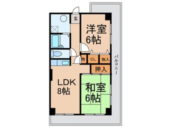 間取図 蓮根ペガサスビル