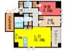 ｵｰﾊﾟｽﾚｼﾞﾃﾞﾝｽ日本橋ｲｰｽﾄ(1101) 2LDKの間取り
