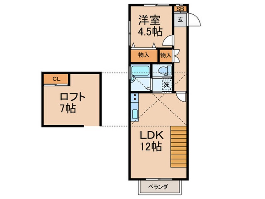 間取図 ウェルズ千鳥