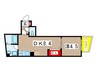 プラージュ東千葉 1DKの間取り