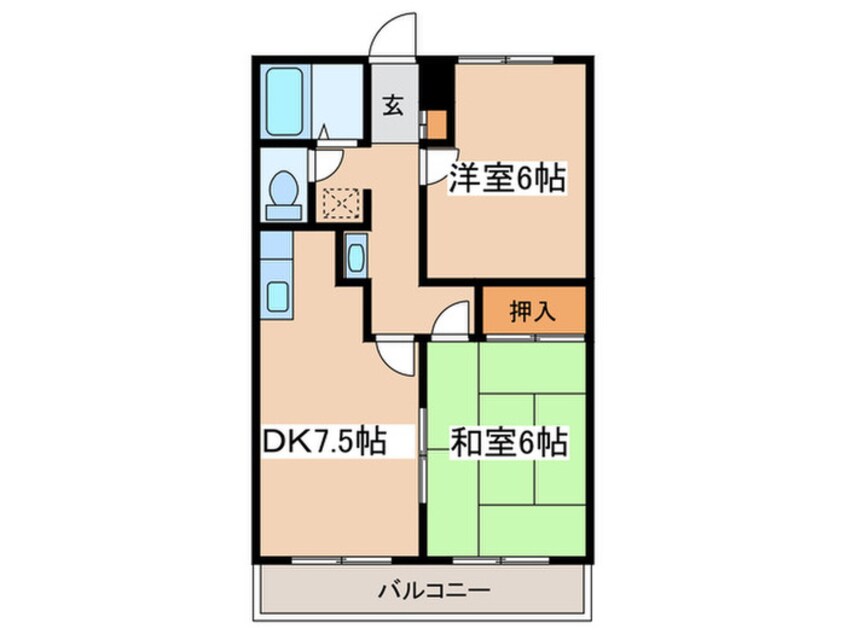 間取図 リベラルハイツ