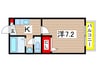 ＢＥＬＬ‐ＦＬＡＴ２ 1Kの間取り