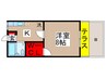 ミルキ－コ－ト 1Kの間取り