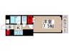 アムールＩＳＨＩＺＵＫＡ 1Kの間取り