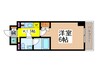 プラウドフラット森下 1Kの間取り