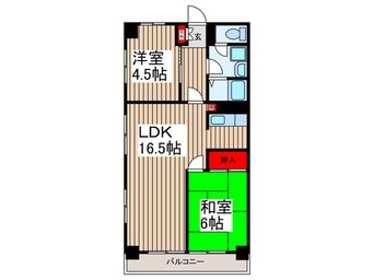 間取図 新越谷ハイツ(501)