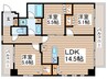 サンジョイアゼロ 3LDKの間取り
