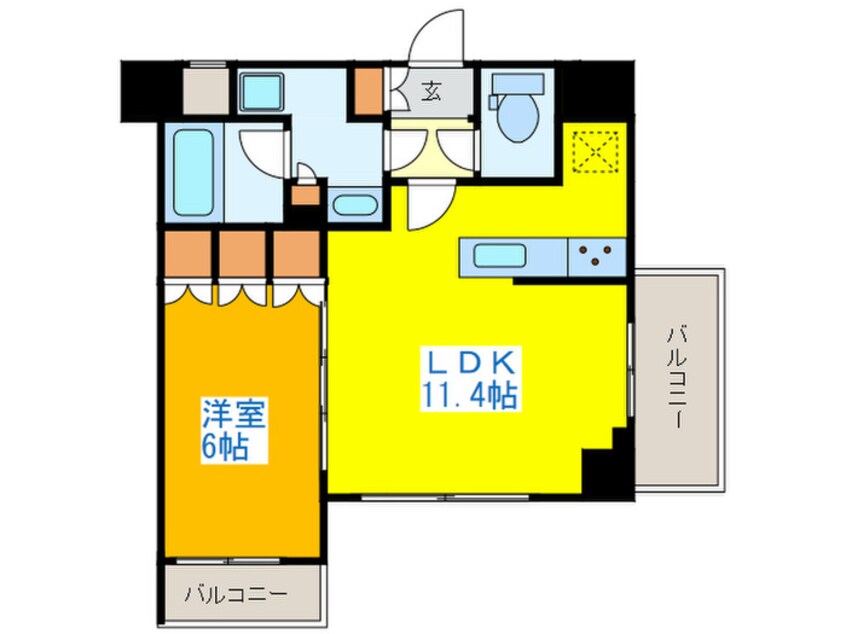 間取図 ルフォンプログレ中野富士見町