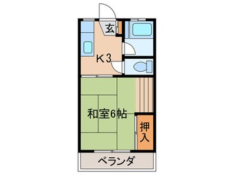 間取図 コーポ古川